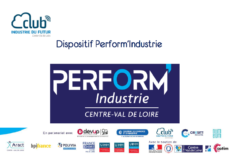 Webinaire Perform’industrie avec le Club Industrie du Futur Centre-Val de Loire
